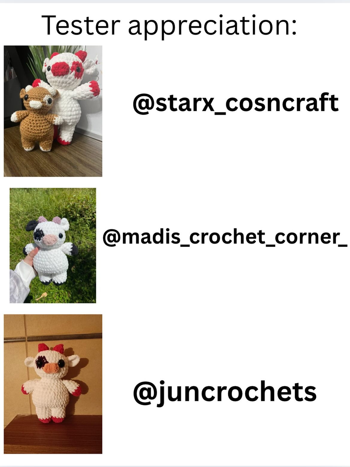 Adorable Cow Crochet Pattern for Beginners