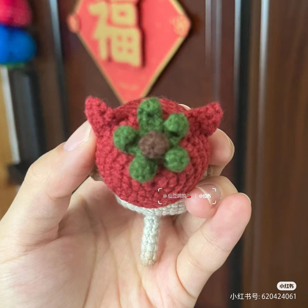 Adorable Crochet Animal Dolls with Colorful Yarn Background