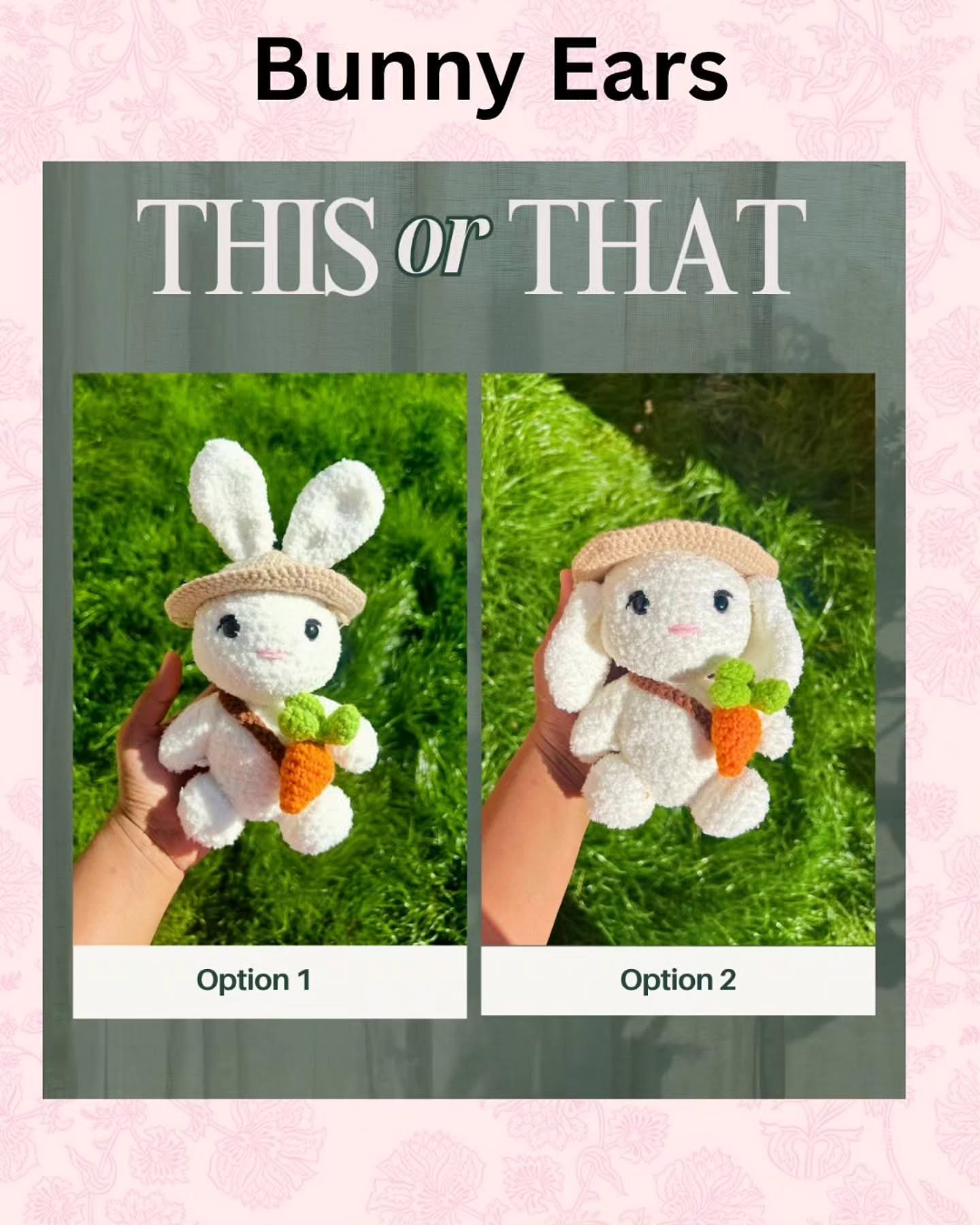 Adorable Crochet Bunny with Carrot Amigurumi Free Pattern