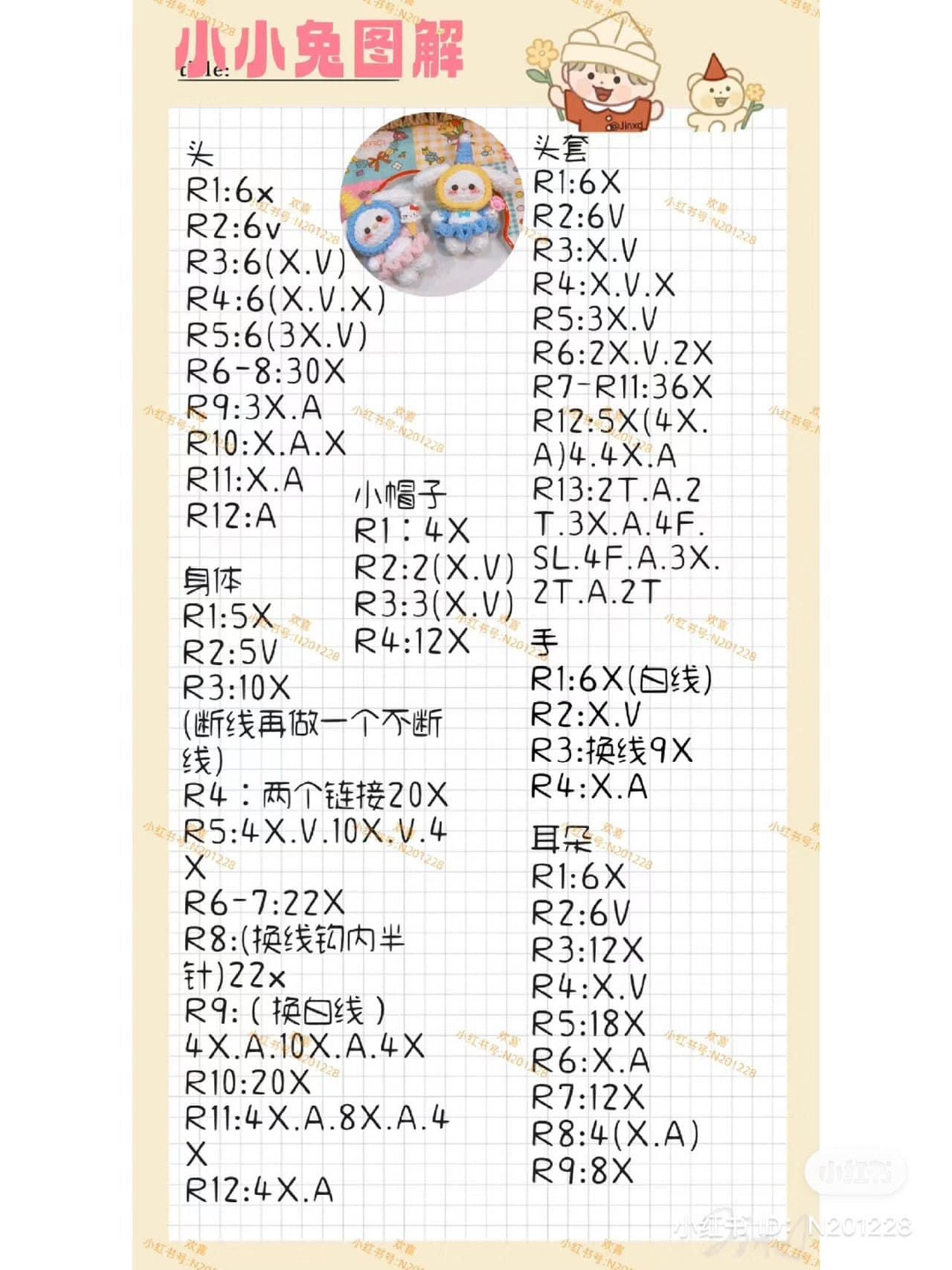 Adorable Crochet Cupcake Dolls with Purple and White Decorations