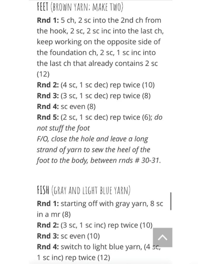 Adorable Crochet Otter with Fish Pattern for Beginners