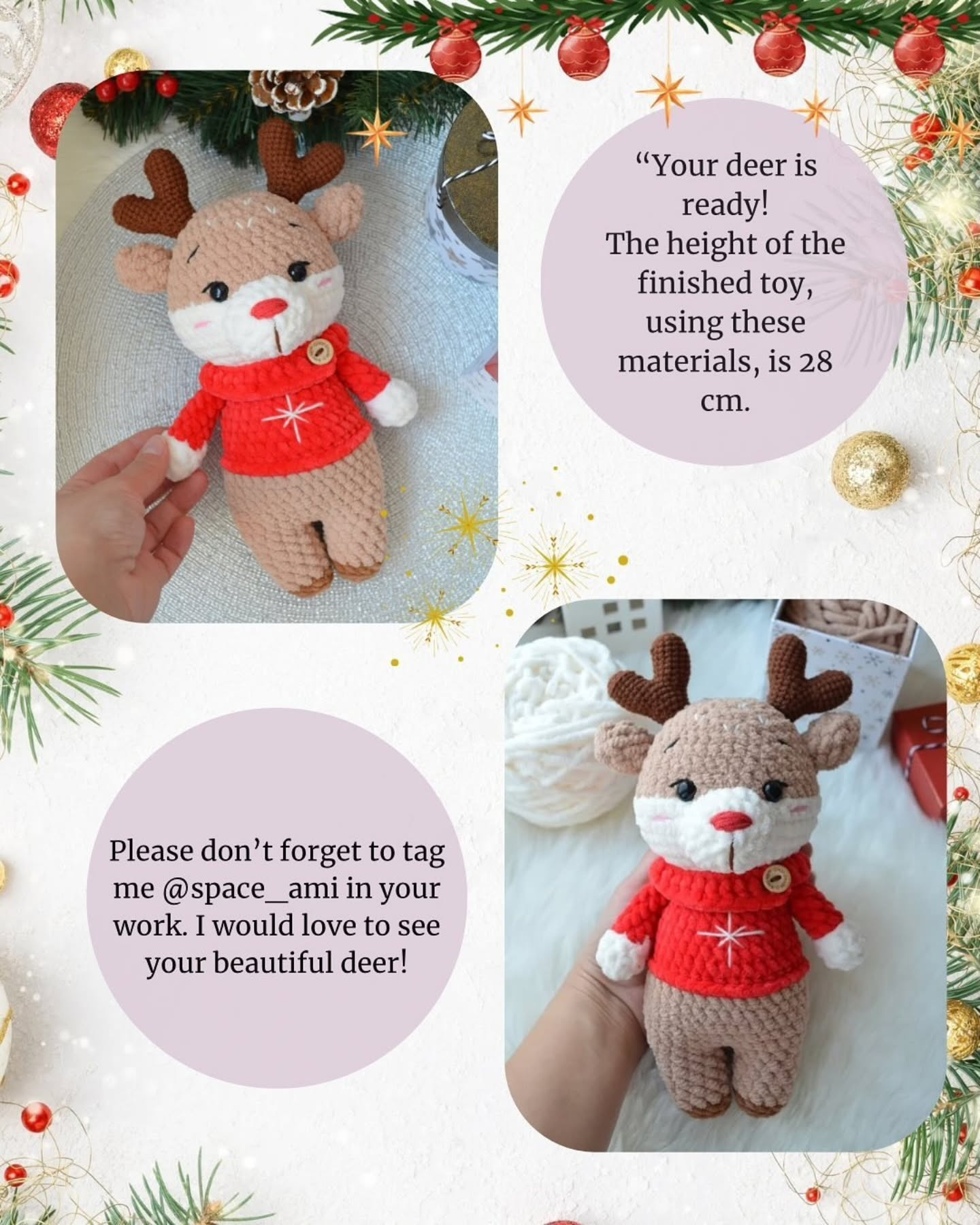 Adorable Crochet Reindeer Pattern for Christmas Crafting Fun