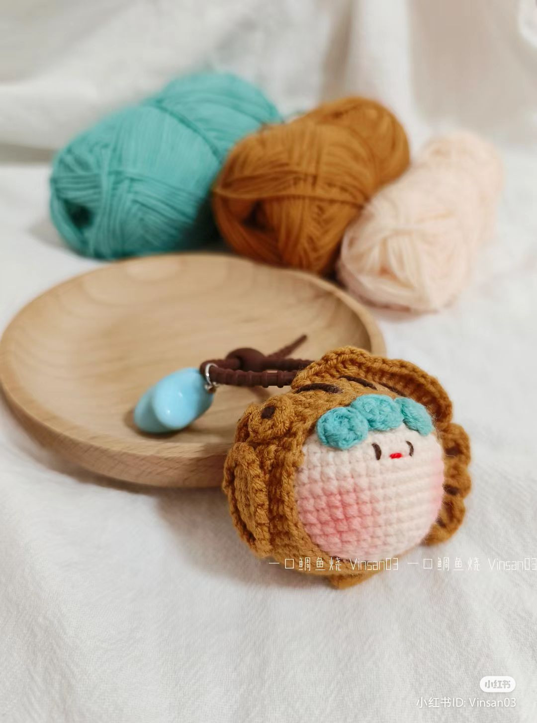 Adorable Crocheted Taiyaki Keychain Pattern