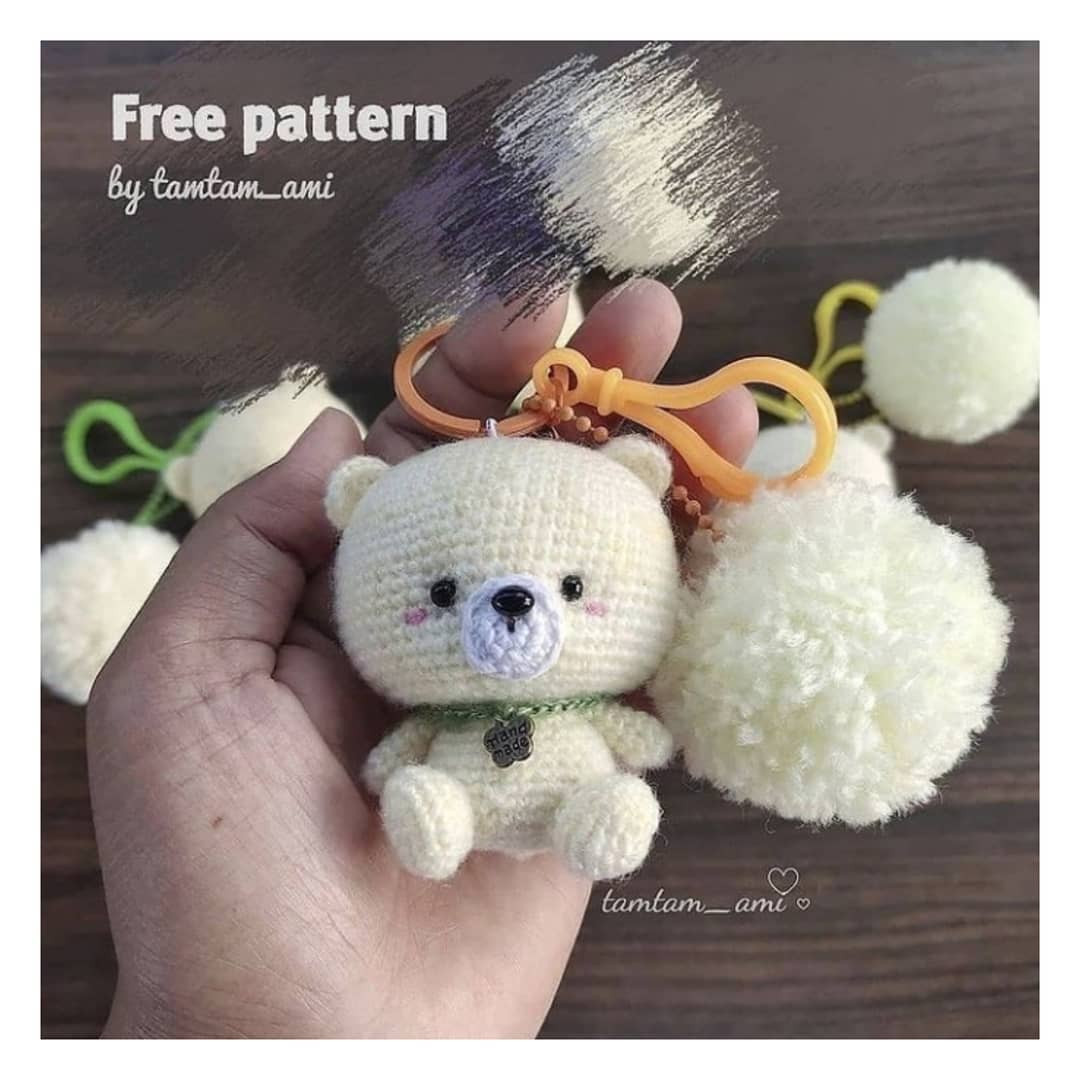 الگوی خرس بافتنی کوچک برای مبتدیان