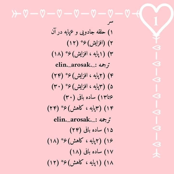 الگوی قلاب بافی عروسک مستر میسیکس رایگان