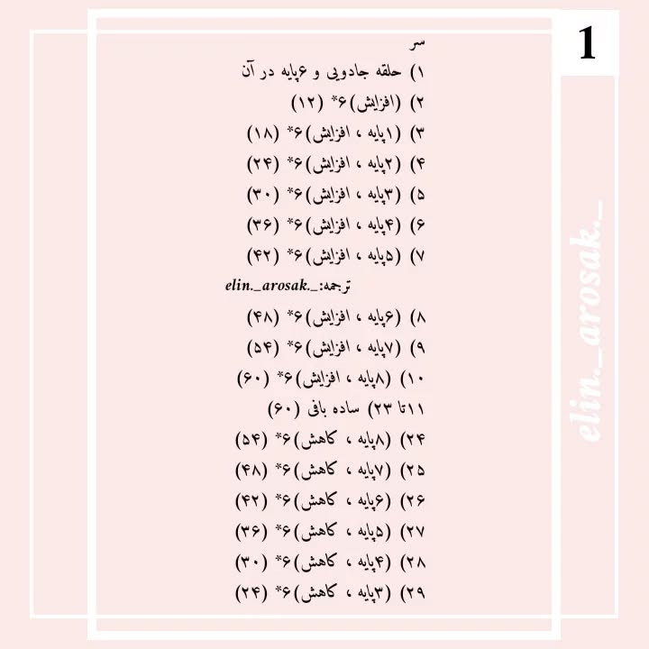 الگوی قلاب بافی رایگان عروسک کرگدن