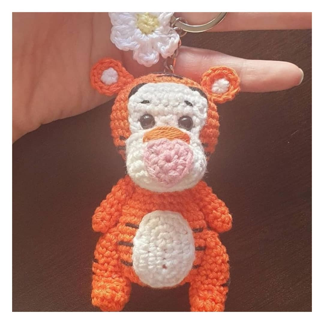 الگوی رایگان بافتنی برای سرکلیدی های عروسکی