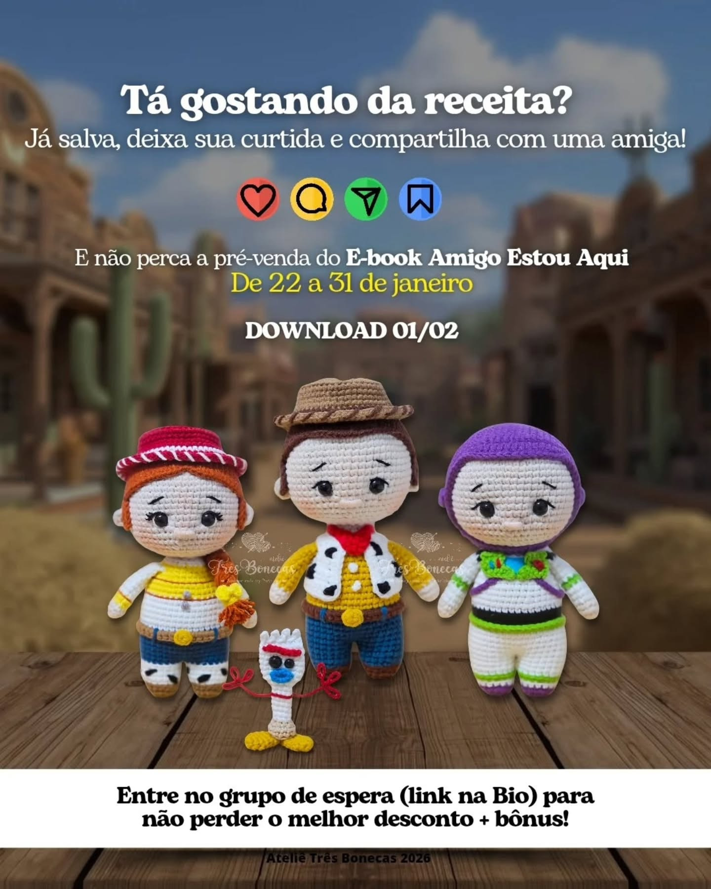 Amigurumi Alien Pizza Planet - Receita Gratuita por Patricia Esteves