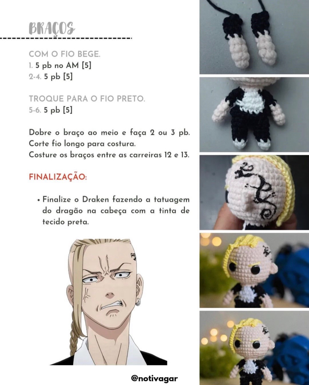 Amigurumi Draken: Receita Gratuita para Fãs de Crochê