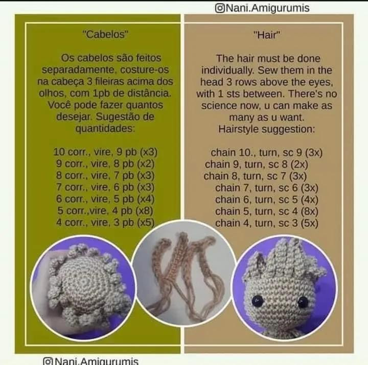 Amigurumi Groot: Receita Gratuita Para Você Criar o Seu!