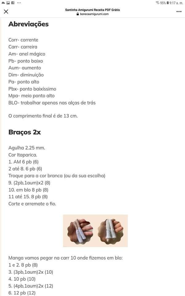 Amigurumi Santinha: Receita de Crochê PDF Grátis para Você