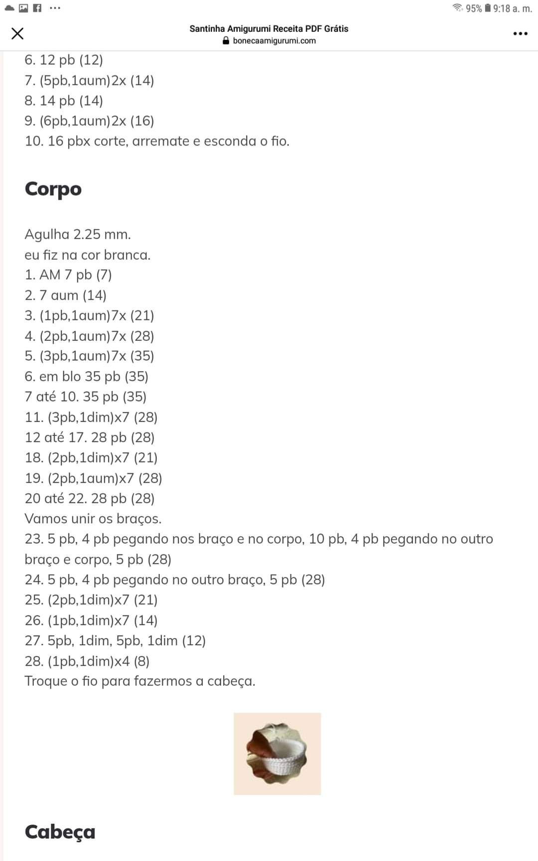 Amigurumi Santinha: Receita de Crochê PDF Grátis para Você