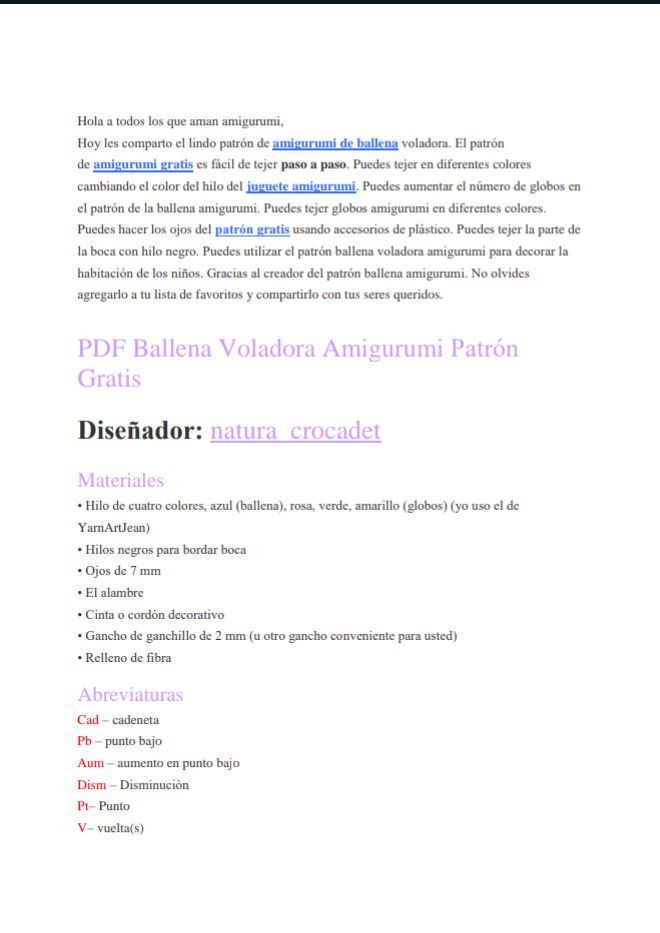 Ballena Voladora Amigurumi con Globos: Patrón Gratuito