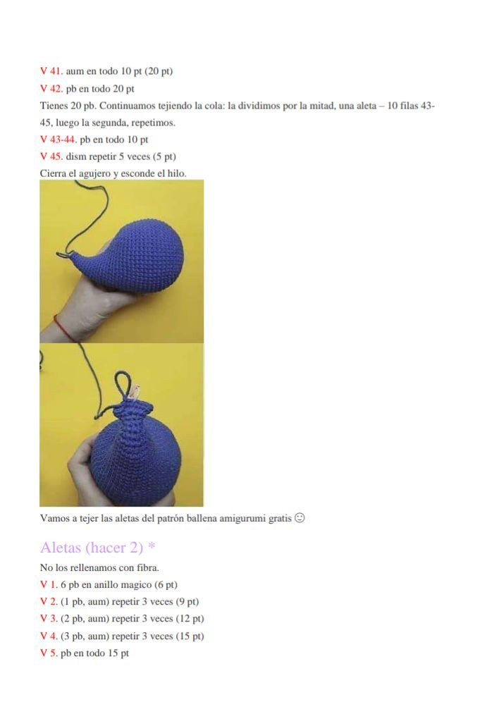 Ballena Voladora Amigurumi con Globos: Patrón Gratuito