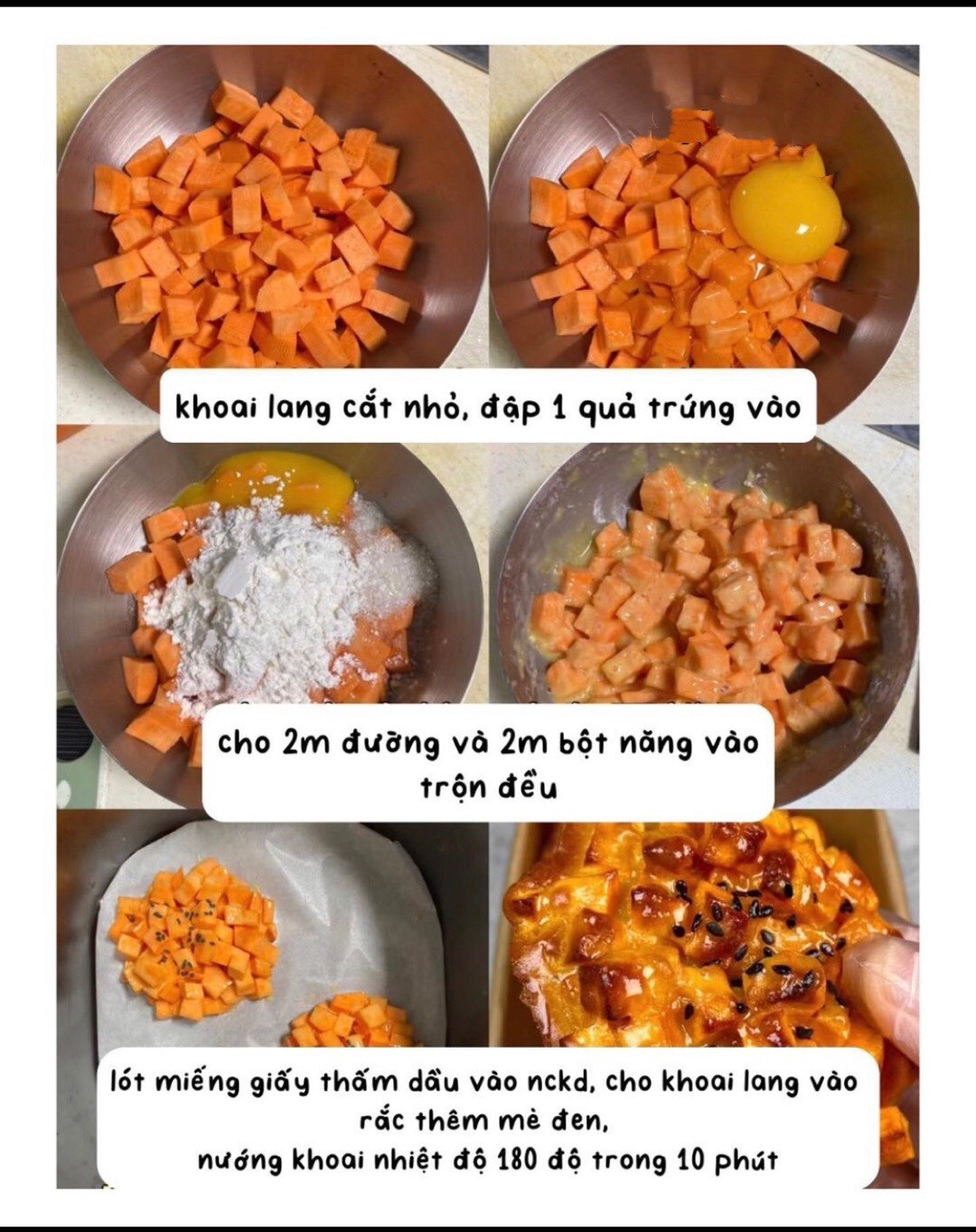 Bánh Khoai Lang Nướng Giòn Vị Ngọt Tự Nhiên