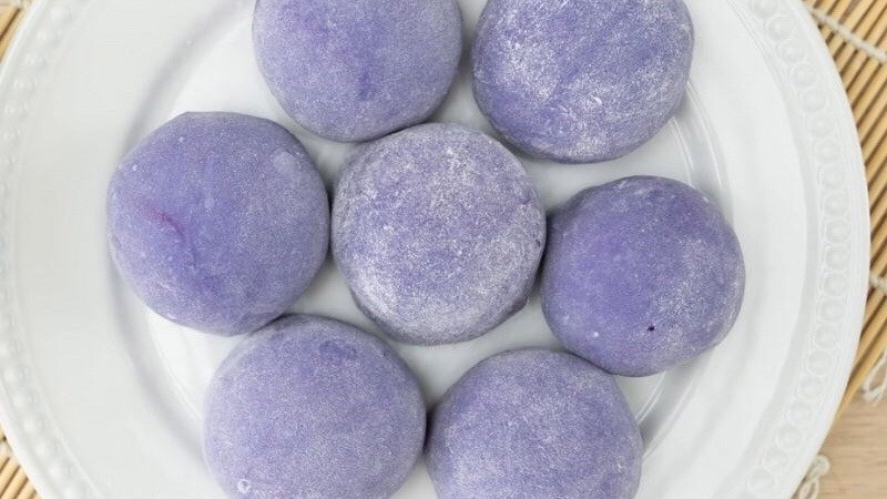 Bánh Nếp Nhân Khoai Lang Tím Mềm Dẻo Thơm Ngon