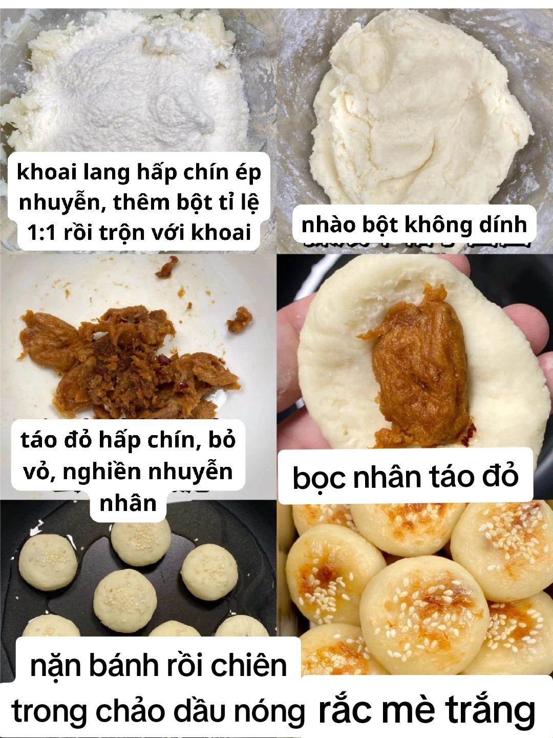Bánh Nướng Nhân Thịt Mè Giòn Thơm Ngon