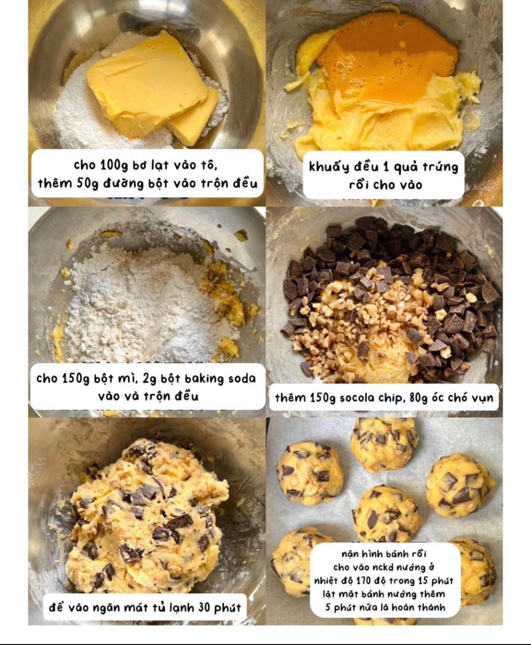 Bánh Quy Chocolate Chip Giòn Tan, Ngọt Ngào