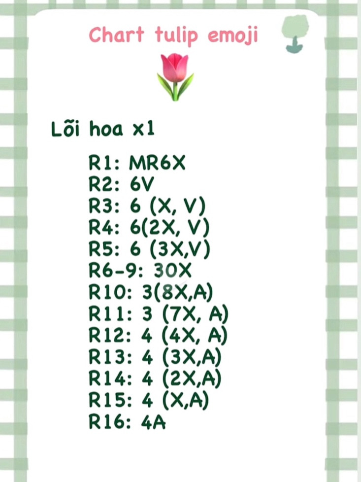 Biến hóa với nghệ thuật móc len: Hoa tulip tuyệt đẹp