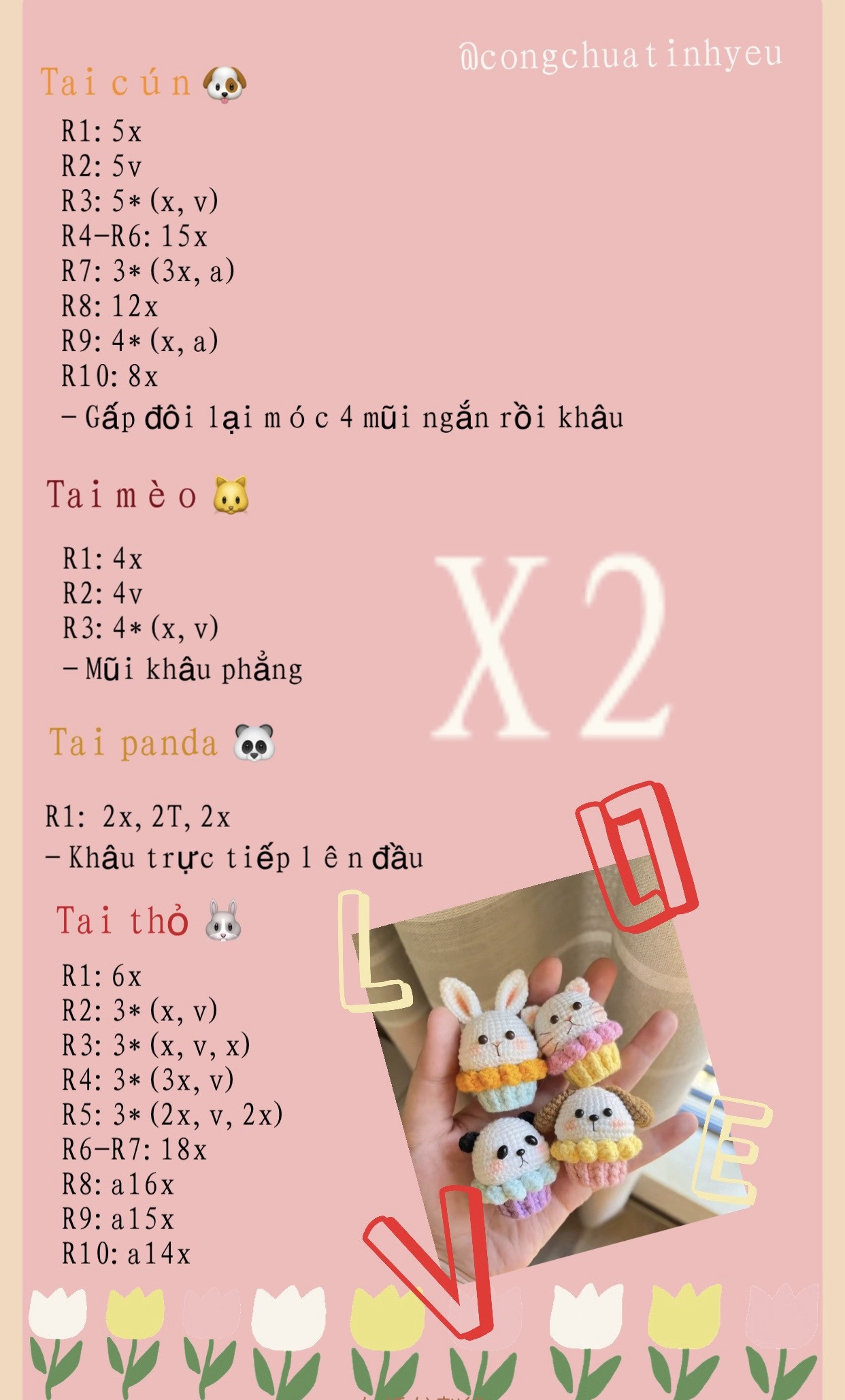 Bộ sưu tập thú móc len mini dễ thương và ngọt ngào