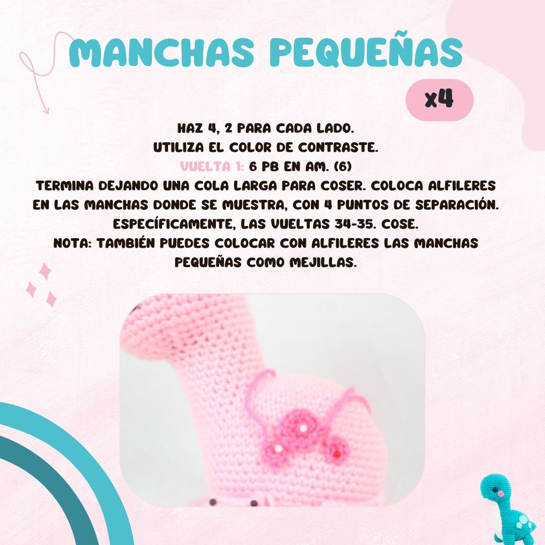 Brontosaurio Amigurumi: Patrón Gratis para Tejer en Casa