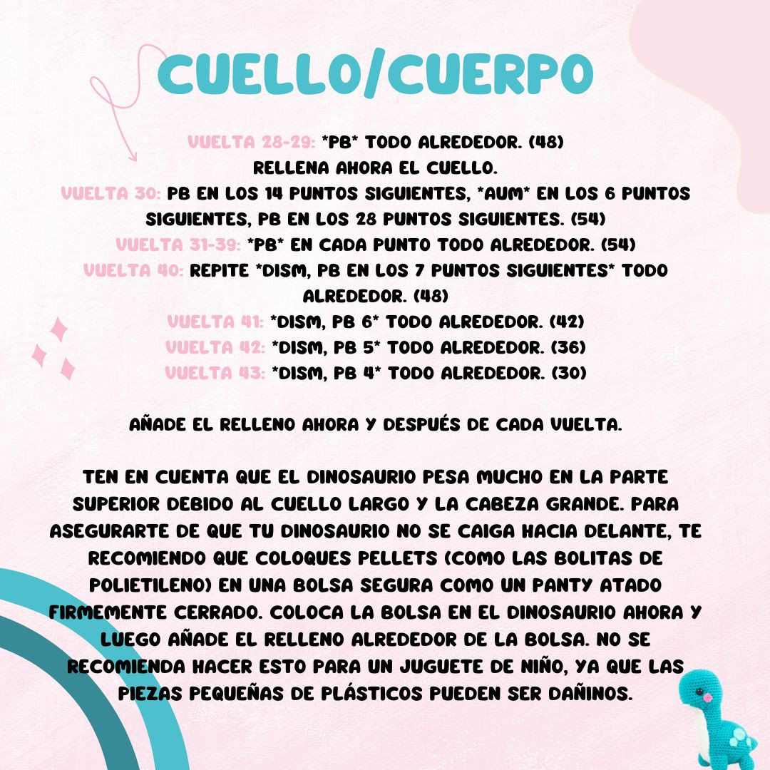 Brontosaurio Amigurumi: Patrón Gratis para Tejer en Casa