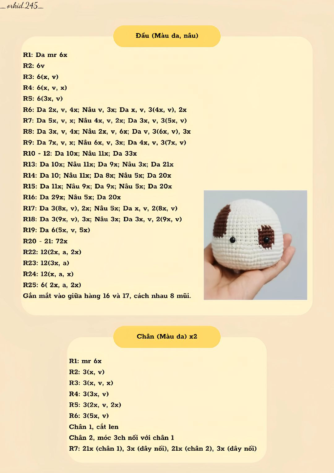 Búp bê chó len móc đôi dễ thương hình trái tim