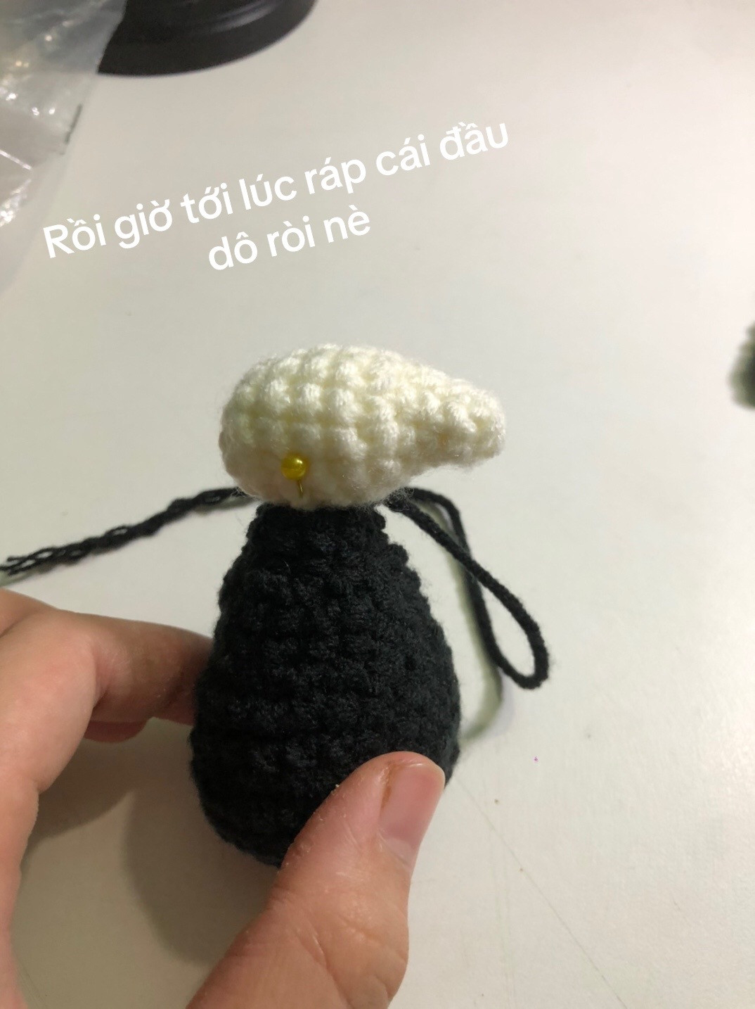 Búp bê len mô phỏng thần chết hài hước và đáng yêu