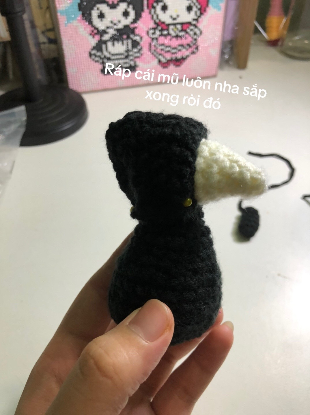 Búp bê len mô phỏng thần chết hài hước và đáng yêu