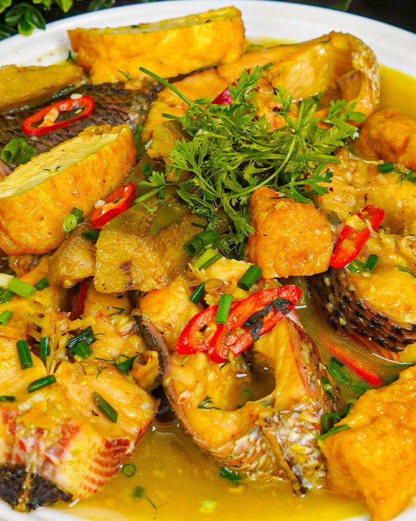 Cá Lóc Om Chuối Xanh Đậm Vị Quê Nhà