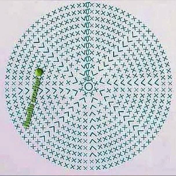 Cactus Pattern Crochet Bag with Colorful Pom Poms