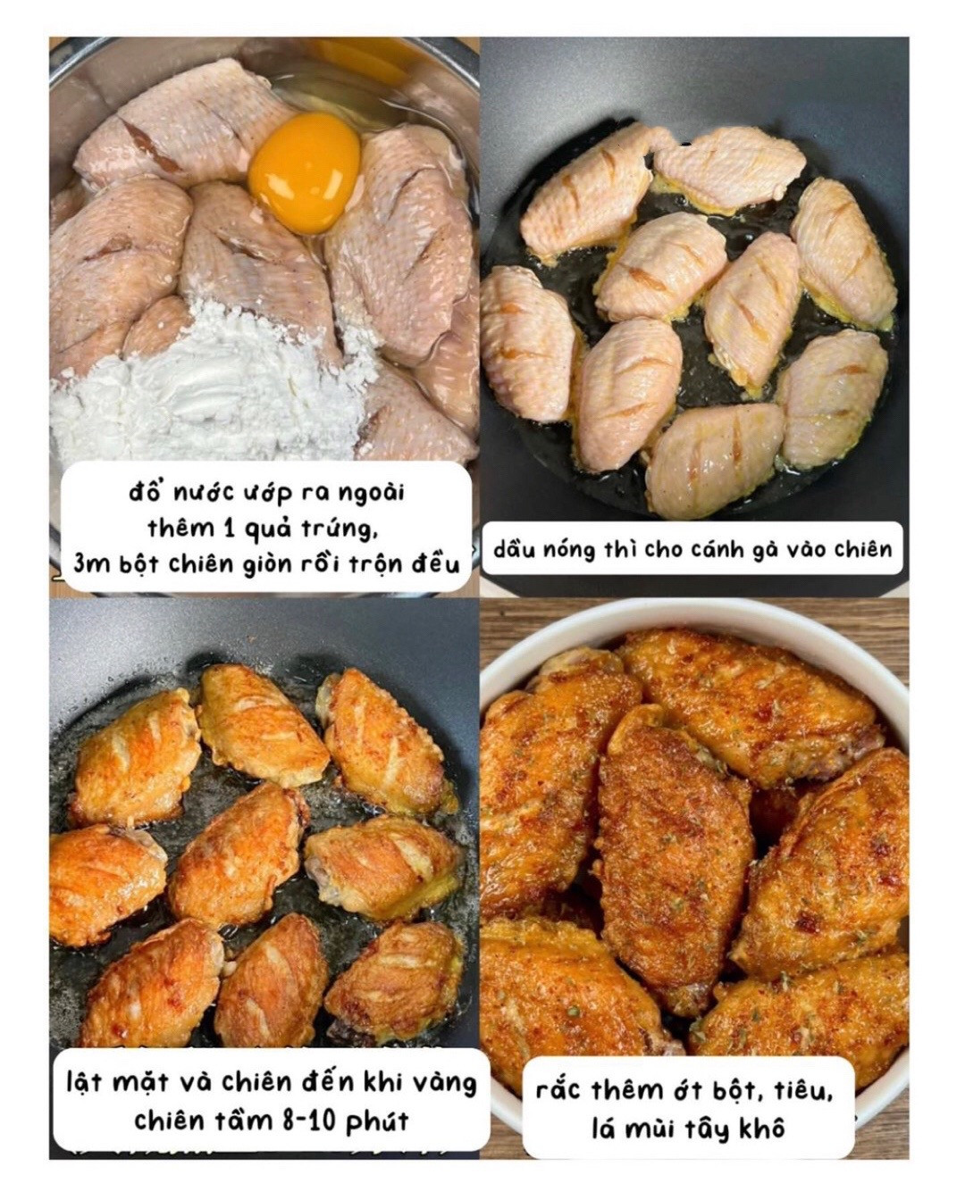 Cánh Gà Vàng Giòn Ngon Khó Cưỡng