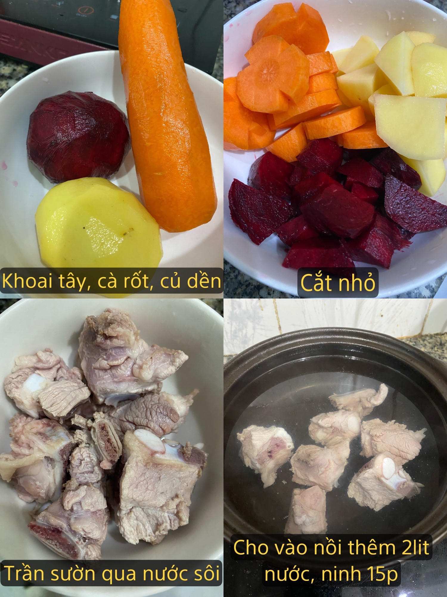 Canh Sườn Rau Củ Hương Vị Thanh Mát Sắc Màu