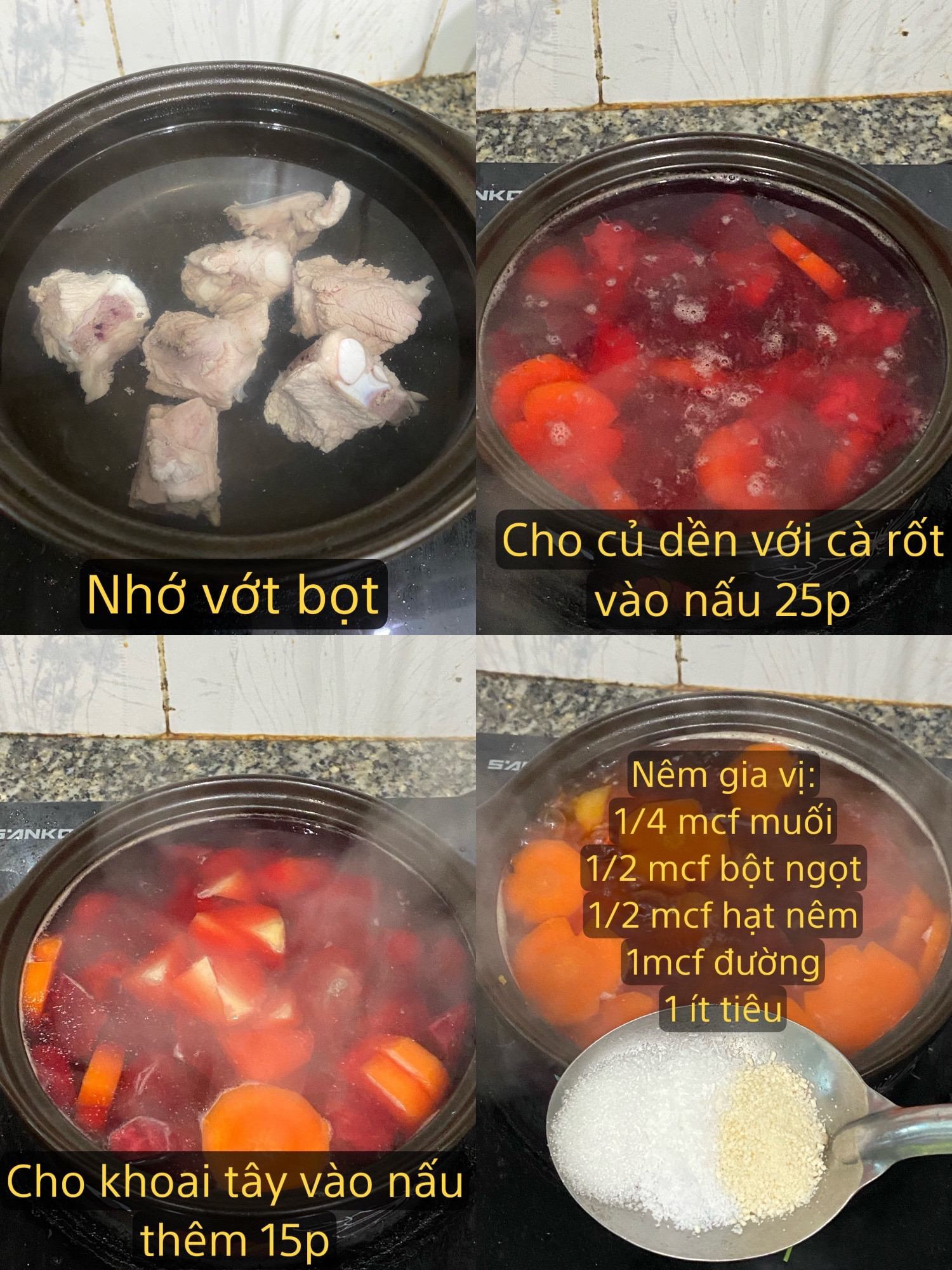 Canh Sườn Rau Củ Hương Vị Thanh Mát Sắc Màu