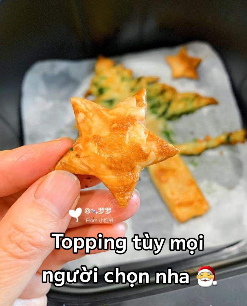 Cây Thông Noel Phô Mai Xúc Xích Giăm Bông Thơm Ngon