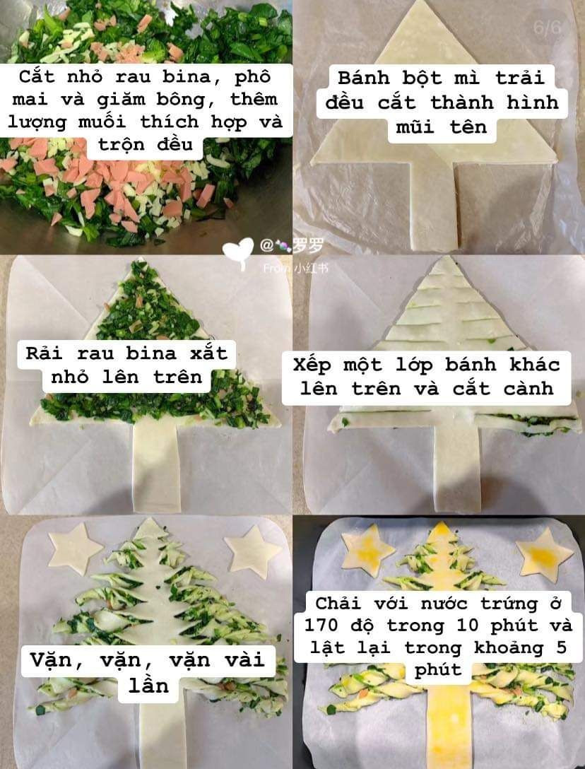 Cây Thông Noel Phô Mai Xúc Xích Giăm Bông Thơm Ngon