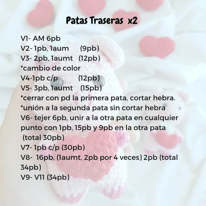 Cerdito adorable con corazón: patrón de crochet gratuito