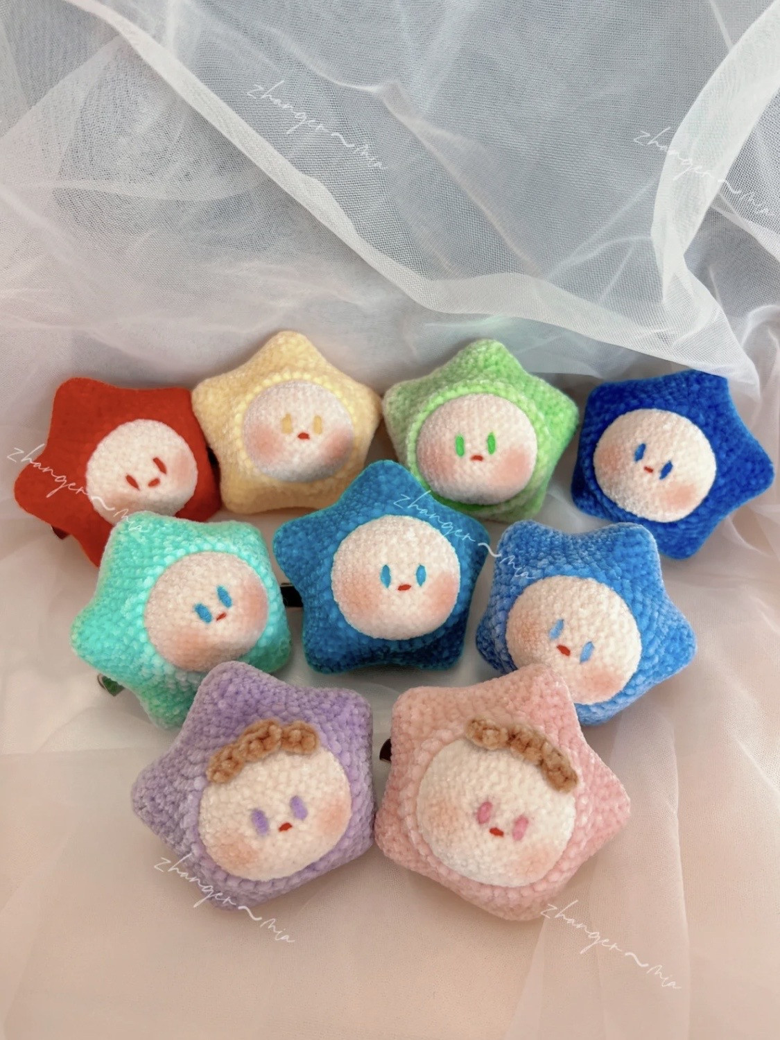 Chart móc len hình ngôi sao dễ thương cho bé