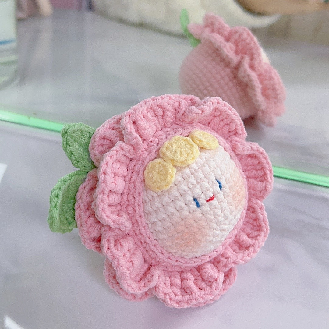 Chart móc len hoa cười dễ thương cho người mới bắt đầu