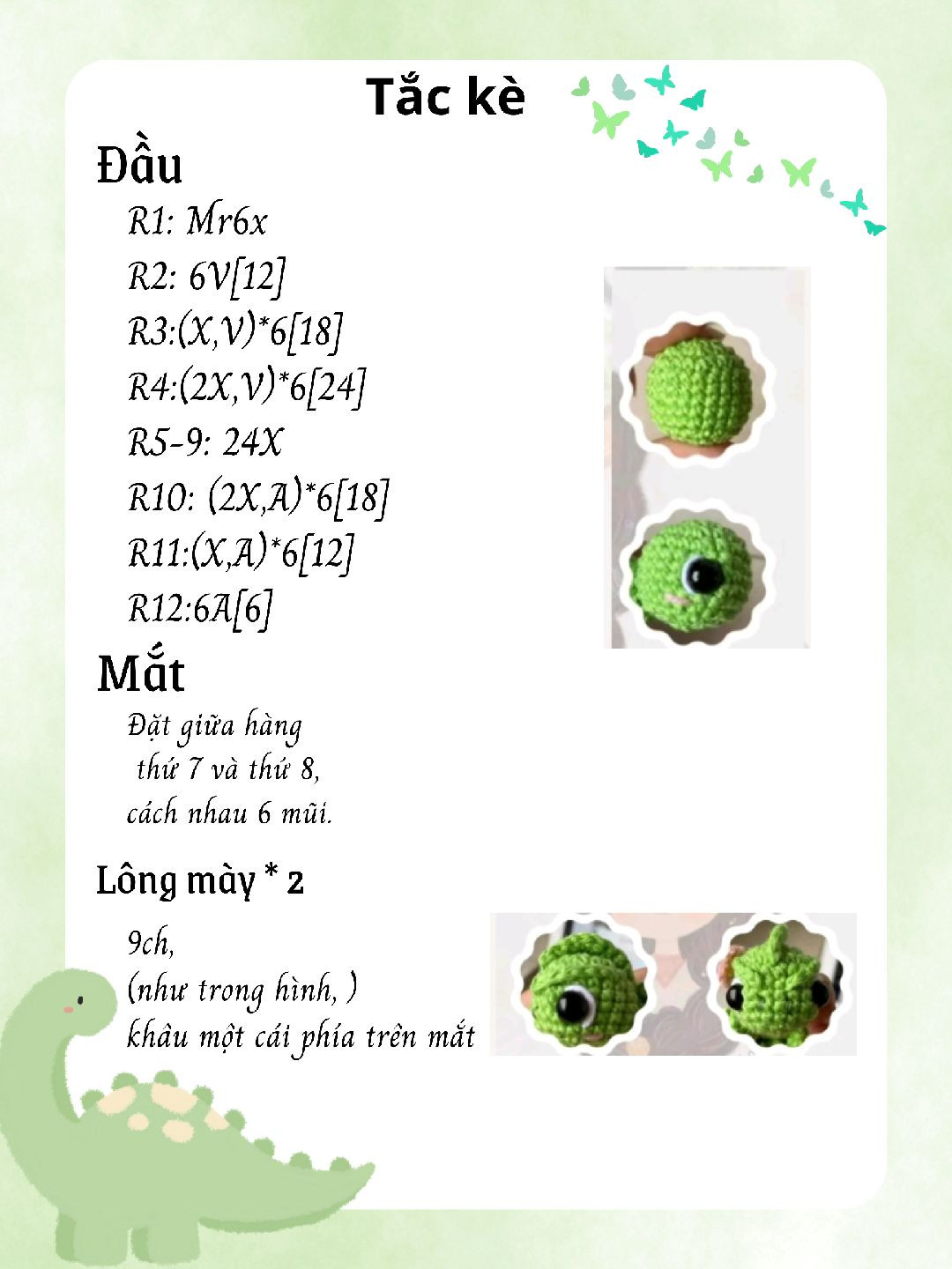 Chart móc len Pascal dễ thương với hoa trang trí