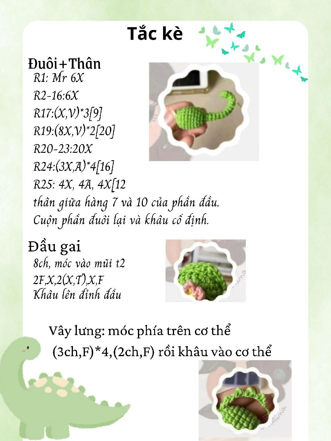 Chart móc len Pascal dễ thương với hoa trang trí