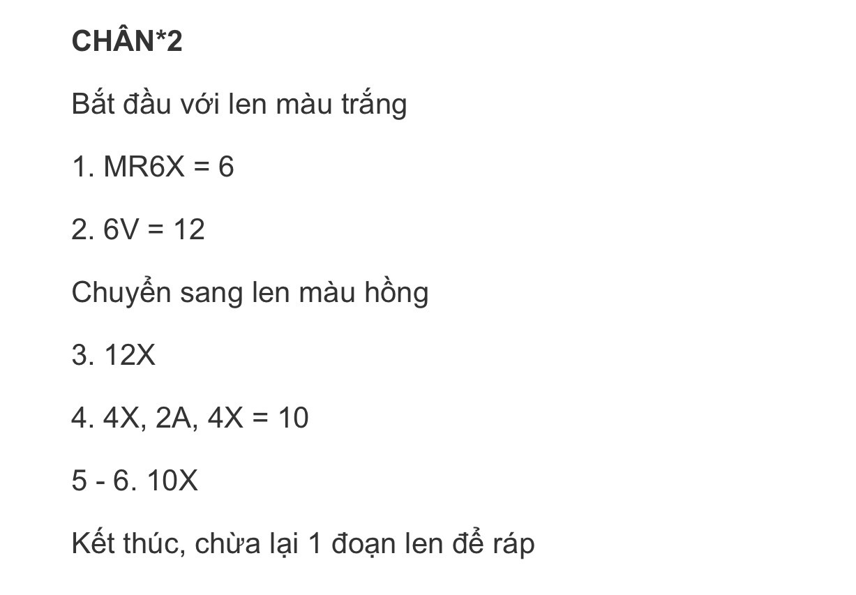 Chart móc len thú bông hồng dễ thương với bông hoa trang trí