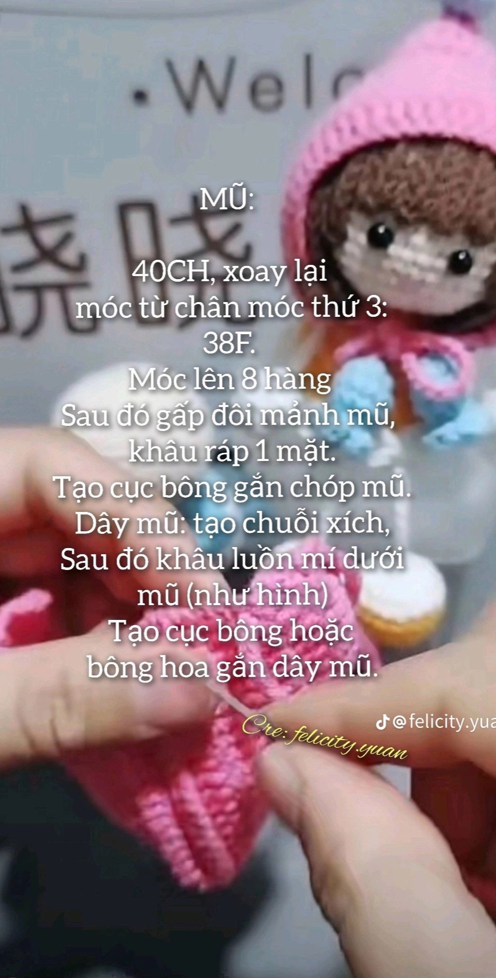 Chia sẻ chart móc len búp bê tí hon dễ thương nhất