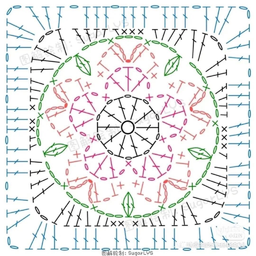 Chic Crochet Flower Bag with Stylish Wooden Handles