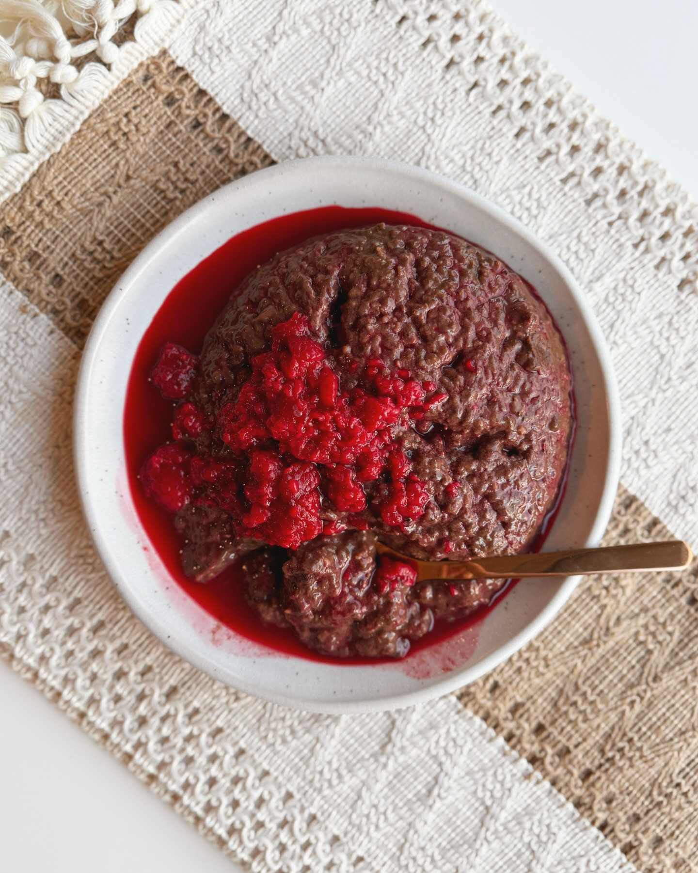 Chocolate Raspberry Overnight Protein Delight