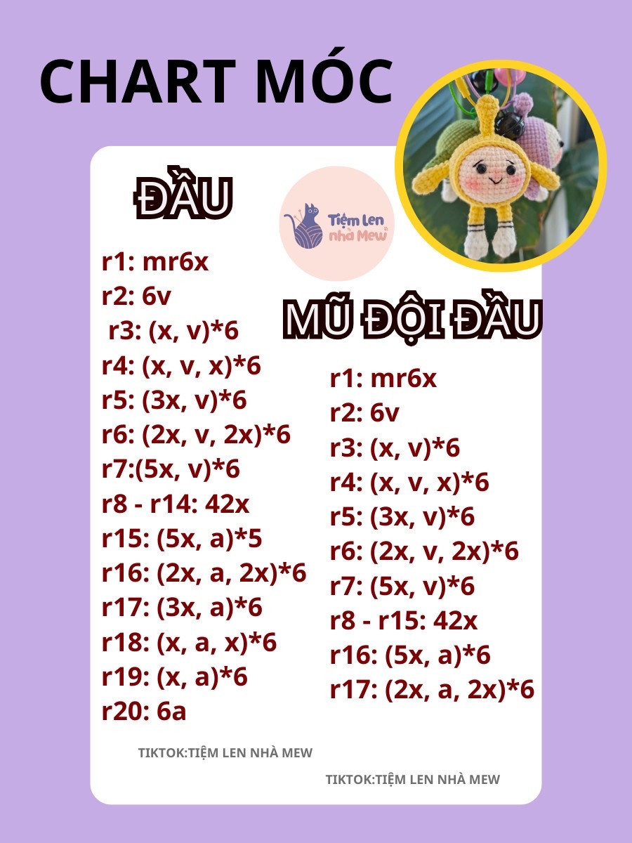 Chú gấu len màu vàng đáng yêu với má hồng