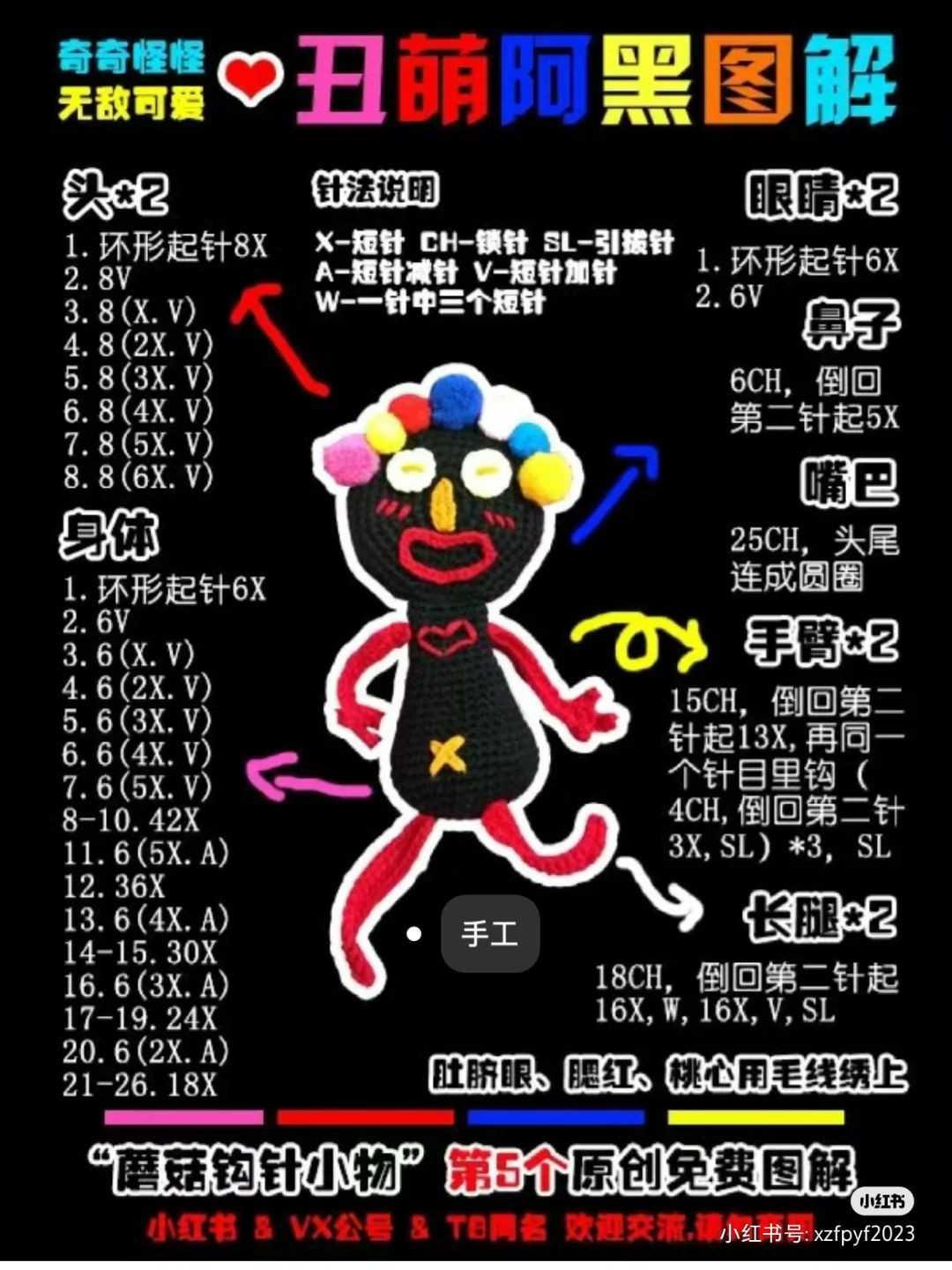 Collection of 9 Cute Crochet Amigurumi Keychains with Patterns