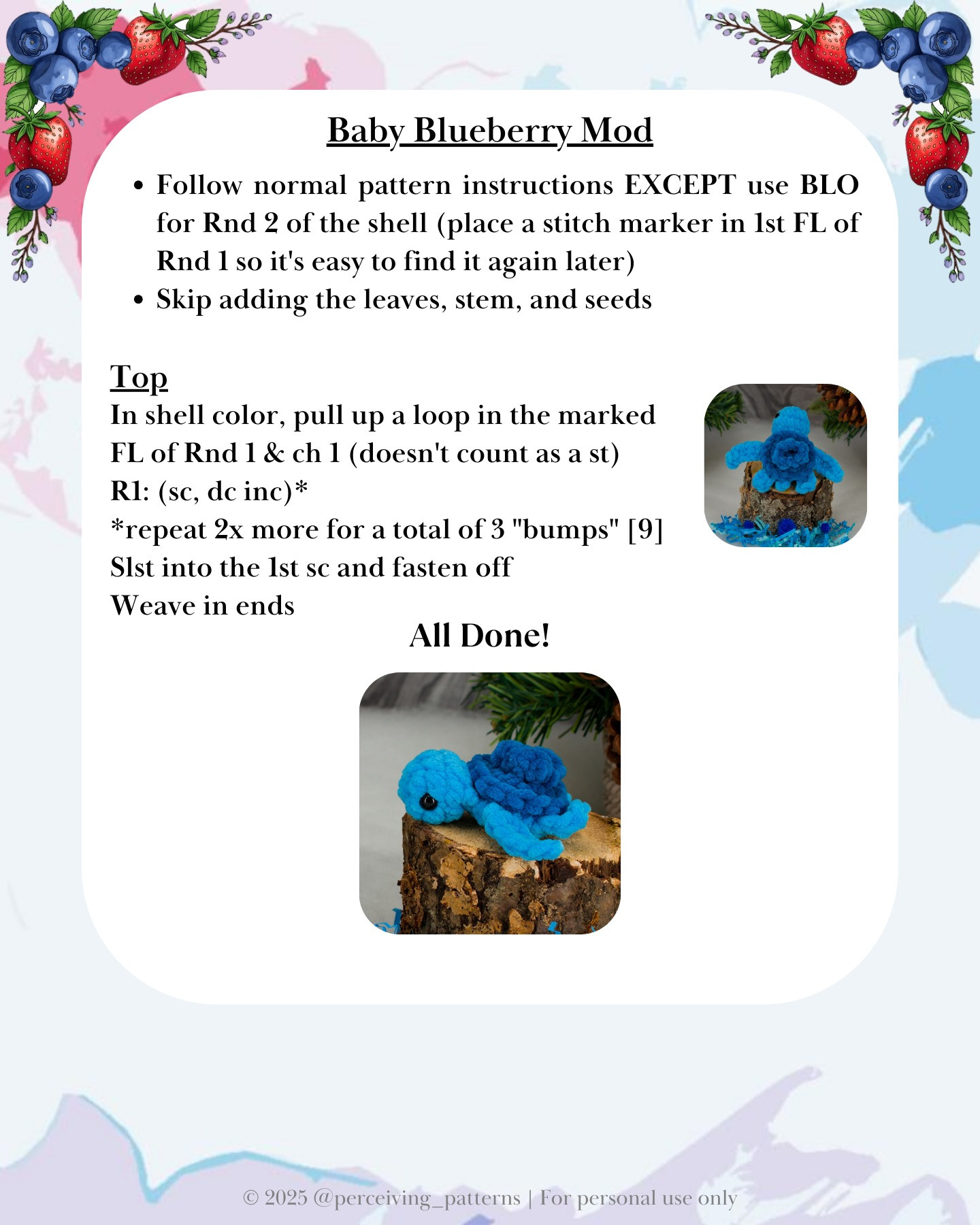 Colorful Berry Turtle Crochet Patterns for Fun Crafting