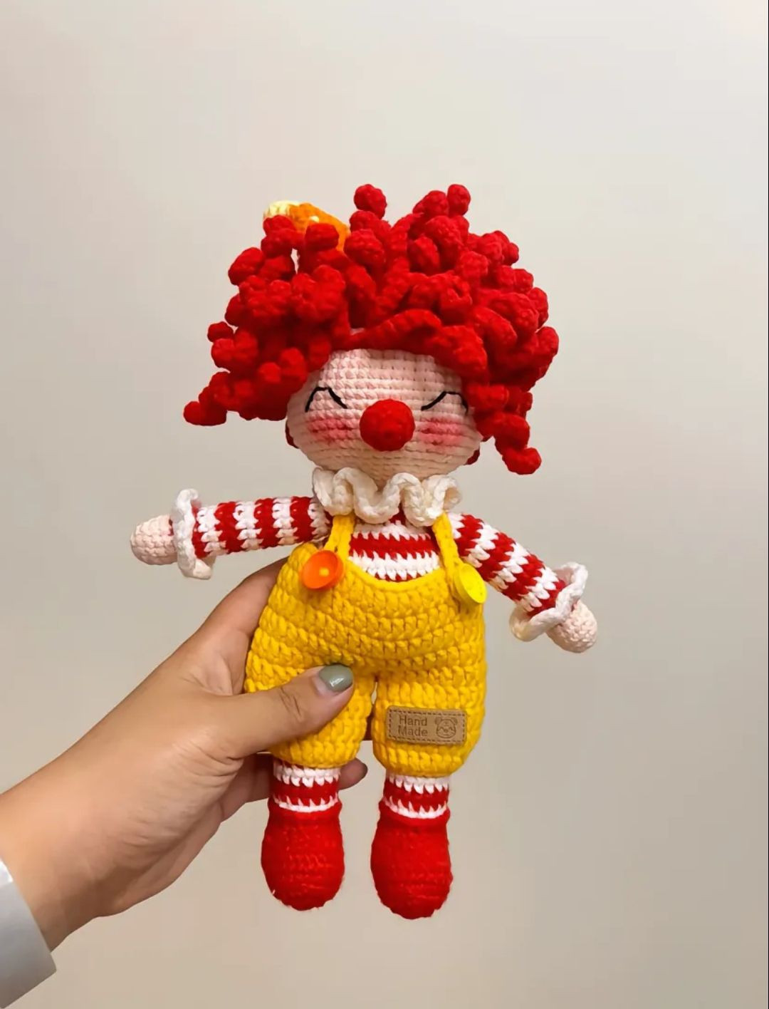 Colorful Crochet Clown Toy Pattern for Beginners