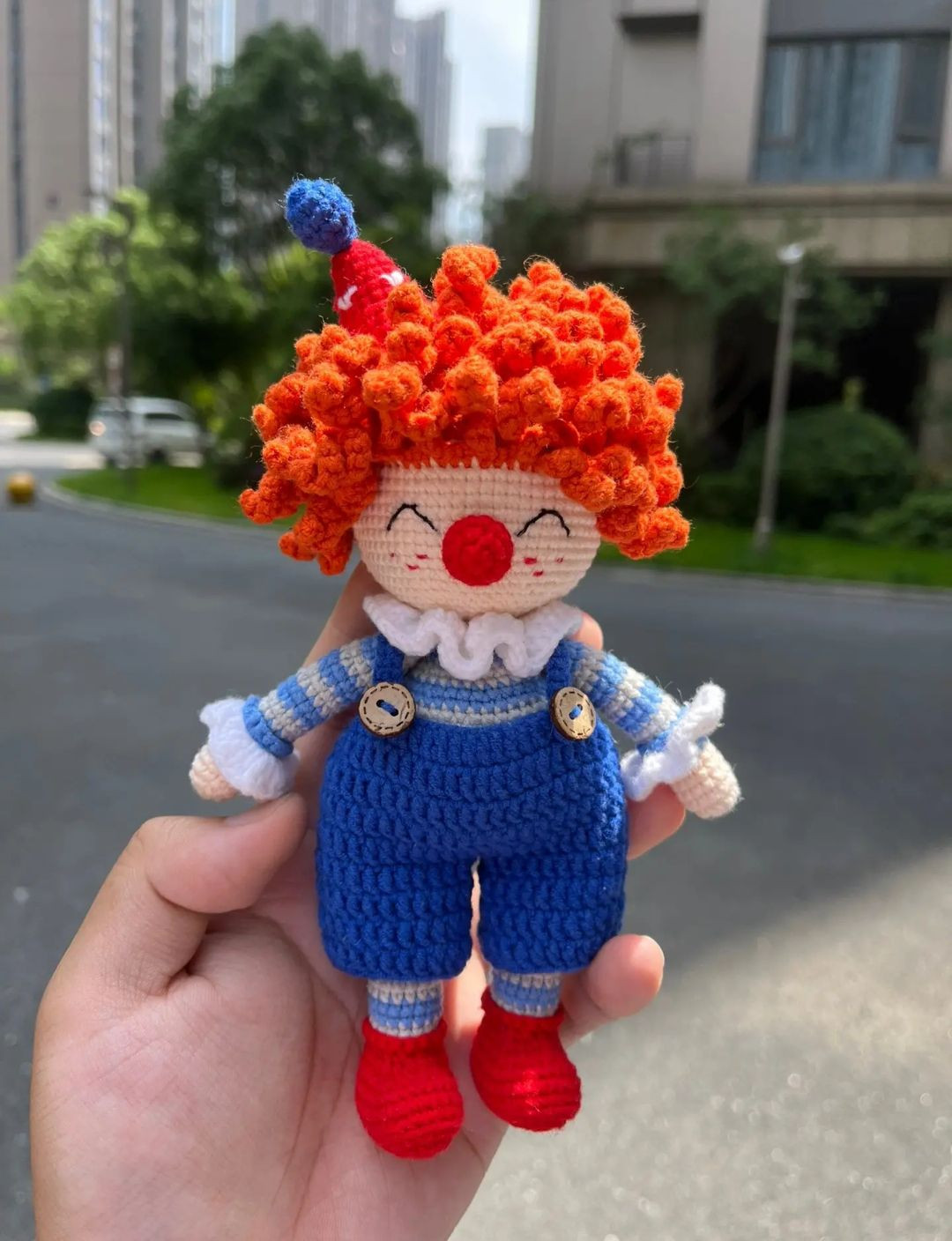 Colorful Crochet Clown Toy Pattern for Beginners